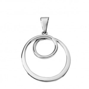 Tianguis Jackson Sterling Silver Double Open Circle Pendant (no chain)