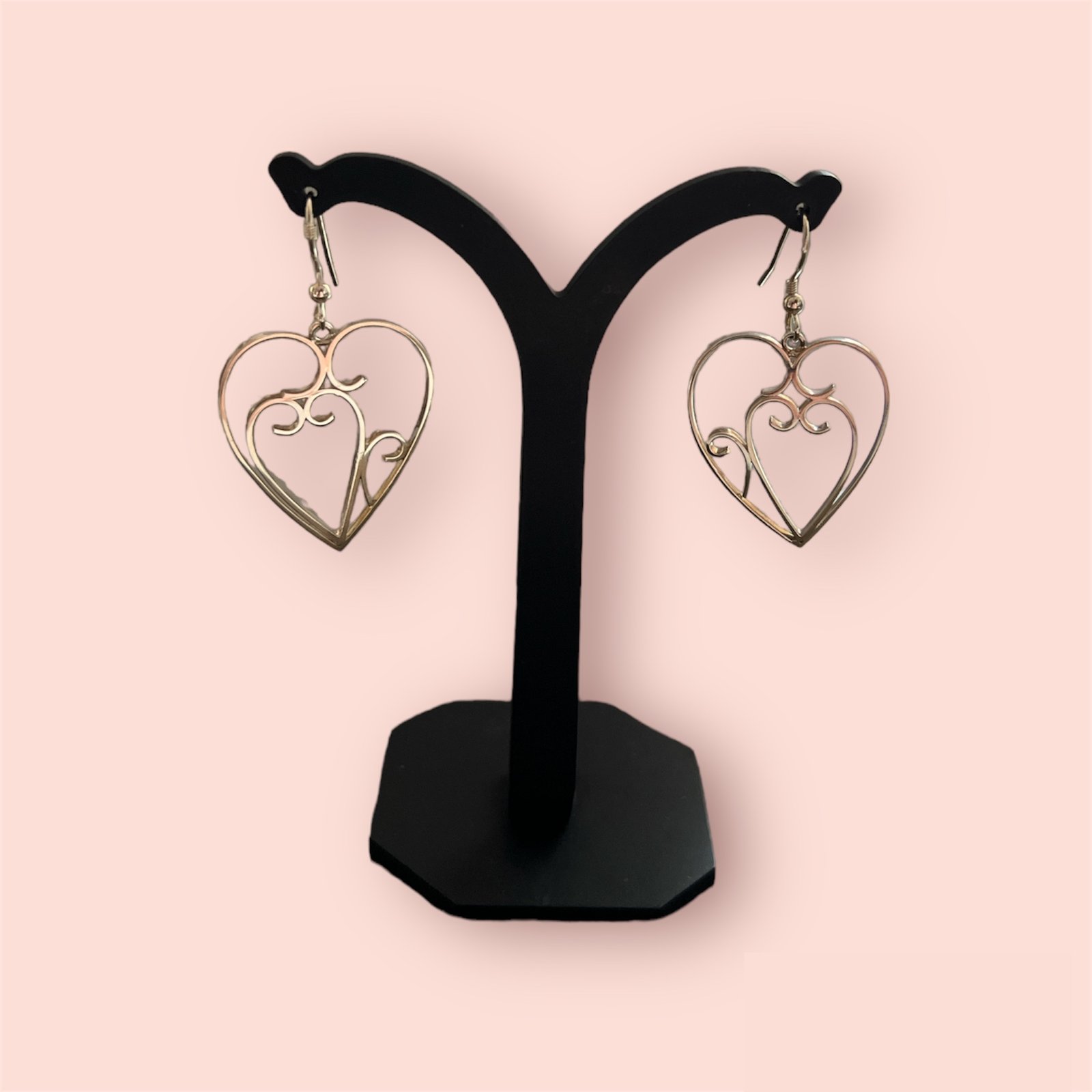Heart of Viana Earring Vintage Hand Crafted Sterling Silver - Image 2