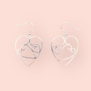 Heart of Viana Earring Vintage Hand Crafted Sterling Silver