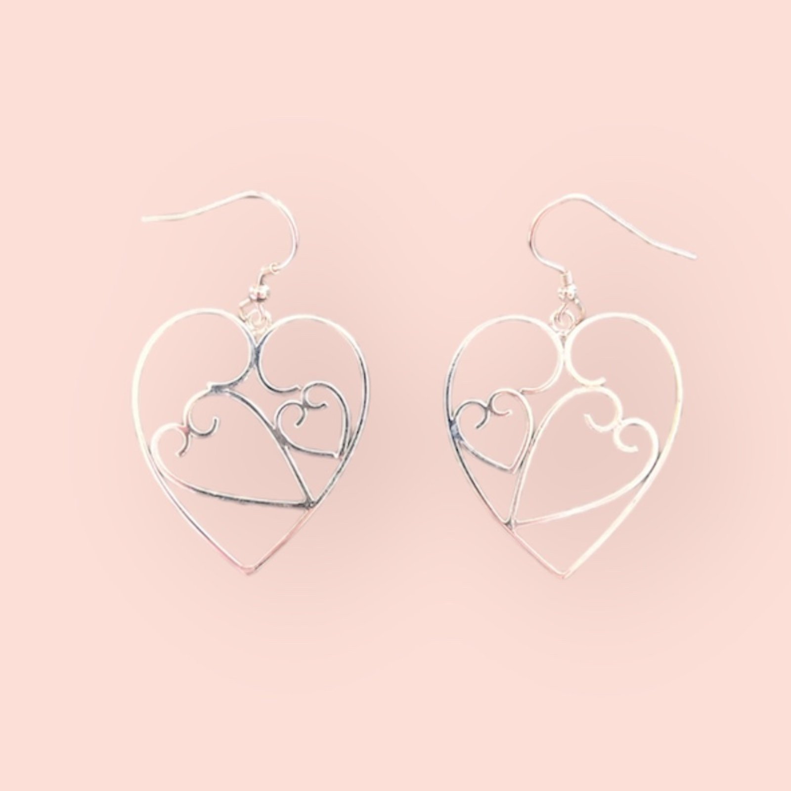 Heart of Viana Earring Vintage Hand Crafted Sterling Silver