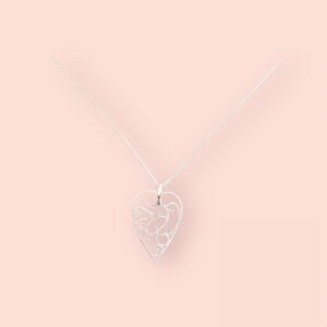 Heart of Viana Necklace Natural - Hand Crafted Sterling Silver